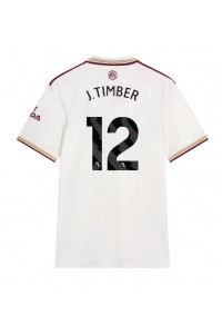 Arsenal Jurrien Timber #12 Jalkapallovaatteet Kolmaspaita 2025-26 Lyhythihainen